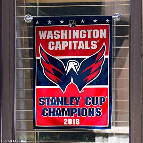 Washington Capitals 2018 Stanley Cup Champions Bandeira do jardim de dupla face