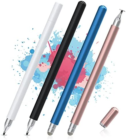 Canetas de caneta para telas de toque, caneta de 2 em 1 em 1 para iPad de alta sensibilidade e capa