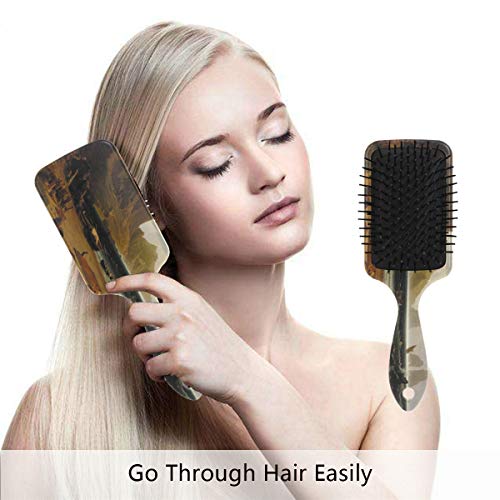 Escova de cabelo de almofada de ar, plástico colorido Albright, boa massagem adequada e escova de cabelo anti -estática para cabelos secos e molhados, espesso, encaracolado ou reto