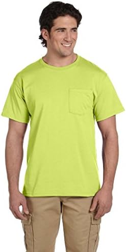 Jerzees Dri-Power mass ativo camiseta de bolso pequeno Segurança verde