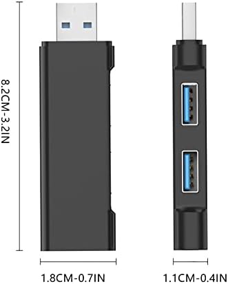Alumínio da liga de alumínio Hi-Speed ​​3 Port USB 3.0 Expansão de divisor de cubos múltiplos para