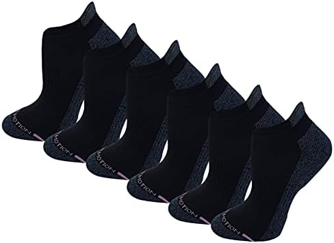 Dr. Motion Men feminino 6pk Compressão de baixo corte meias de tornozelagem