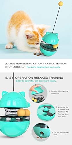 Bola de pegador de gato de gato de gato de estimação Bola de alimentos de balanço engraçado interativo