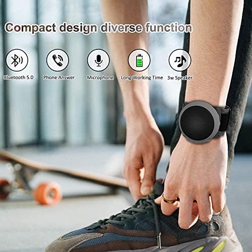 Anchewear portátil Bluetooth Alto, TWS Dual Comparing Wearable Speaker 5.0, alto -falante externo para motocicleta, bicicleta, carro, chuveiro, caminhada, corrida