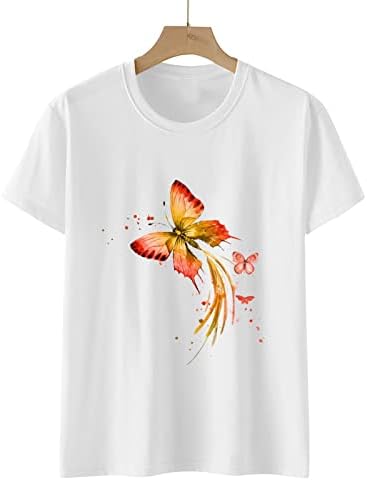 Top camiseta para o outono feminino Summer 2023 Roupas Camisa gráfica de manga curta 0h 0h