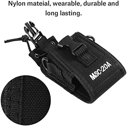 Bolsa universal walkie talkie bolsa com alça de ombro ajustável capa de rádio portátil multifuncional