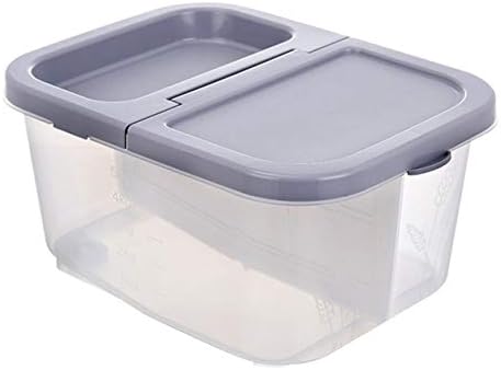 Caixa de armazenamento de arroz doméstico Llryn, caixa de armazenamento de plástico de grãos de alimentos