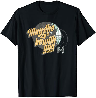 Dia de Guerra nas Estrelas pode ser 4º com você 2023 Death Star Retro T-Shirt