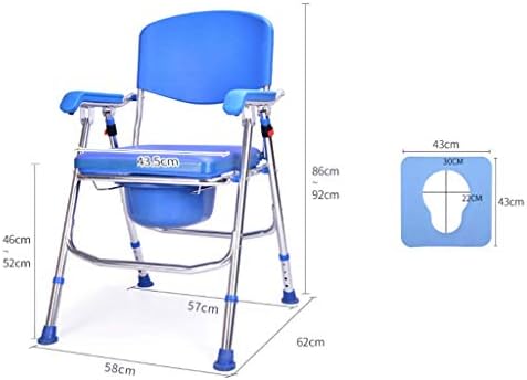 Lzlyer Chuveiro Cadeira Baça da banheira portátil Altura ajustável Cadeira do banheiro, Deluxe Dobring Cadeira