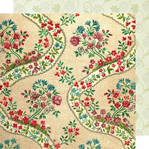 Papel Pack Barroce Rococo Flowers Flonz Vintage Paper para scrapbooking e artesanato