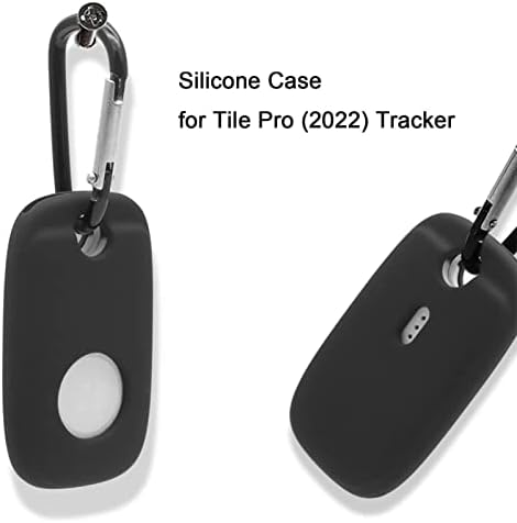 Caso de silicone de 2 pacote AEIHEVO para Tile Pro 2022 Tracker | Capa de silicone líquido flexível e flexível e flexível com chaveiro | Capa de pele de manga protetora leve para o tracker de telha Pro