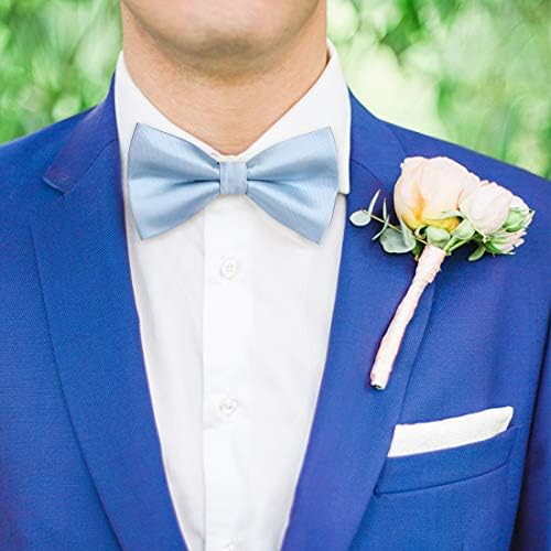 Laços de arco para homens de cor sólida e pré-gravata gravata borbole