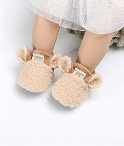 Botas de lã aconchegantes para bebês recém-nascidos e e-fak com garotas de inverno Slippers Socks Sone Soly Stay no Infant First Walker Crib Shoes