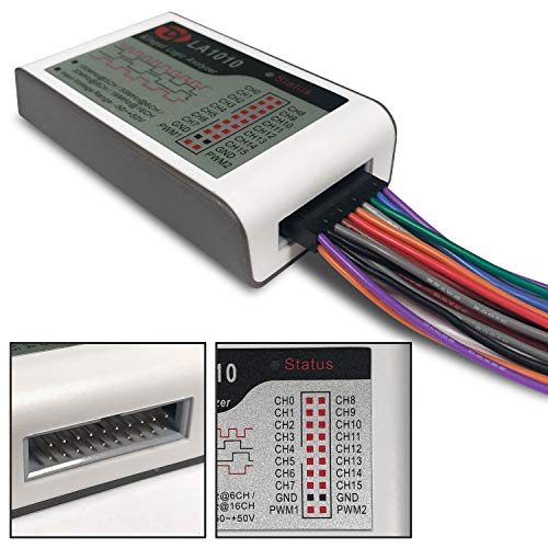 LA1010 Analisador lógico USB 16 canais de entrada 100MHz com o instrumento de mão em inglês do software