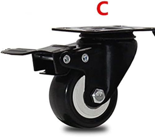 Gruni Carga de carregamento de 250 kg 2,5 polegadas rodas centrais baixas rodas para grandes prateleiras