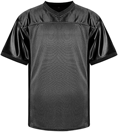 Mesospero Blank Football Jerseys for Men, Mesh Polyster Plain Football Shirt Sports Sports Sports