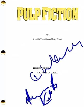 Harvey Keitel e Christopher Walken elenco assinado Autograph Pulp Fiction Script Full Movie - The