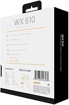 OnDigo WX610 Wireless, fones de ouvido Bluetooth com microfone | Fones de ouvido esportivos à prova d'água e à prova