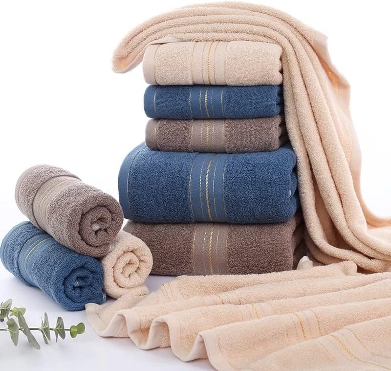 Yfqhdd 2pcs Conjunto de toalhas espessos de face toalha pura algodão esporte adulto toalha toalha