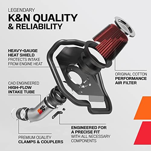 Kit de admissão de ar frio de K&N: Aumentar o poder de aceleração e reboque, garantido para aumentar