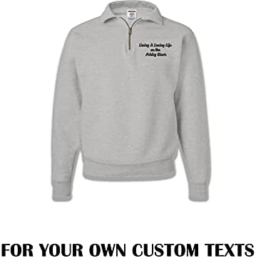 Homem de tinta Homens neblenda 4528MR Logotipo de texto personalizado Super Sweaats Tarter zip Sweatshirts