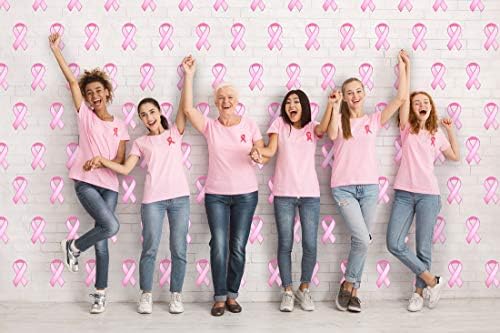 Fitas de papel rosa para o mês de conscientização sobre câncer de mama. Fitas de doação em forma de