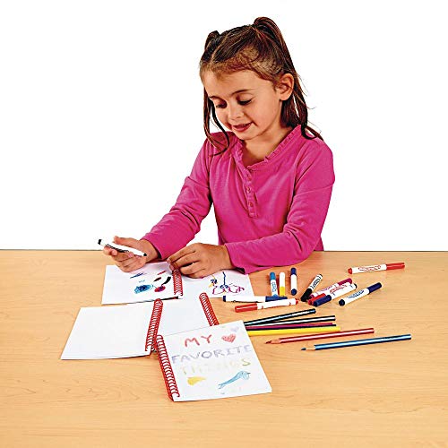 Colorations® Limpa em branco para crianças, pronta para esboçar, escrever, diário, escrever notebooks, cada 7 x