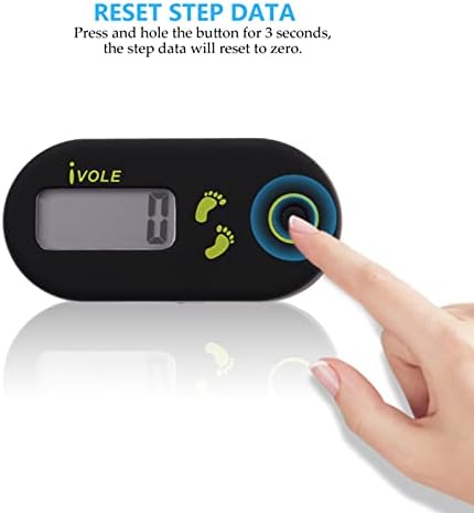 Veemoon 3D Pedômetro digital Pedômetro preciso Counter a distância a pé de milhas de calorias