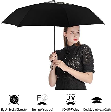 DILF dedicado envolvido pai pai compacto compacto automático guarda -chuva de viagem de viagem à prova de vento guarda -chuvas para homens mulheres