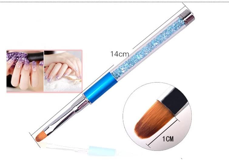 Escova de unhas HNKDD Conjunto para pintar a ferramenta de kit de caneta de escova de gel de strass acrílica