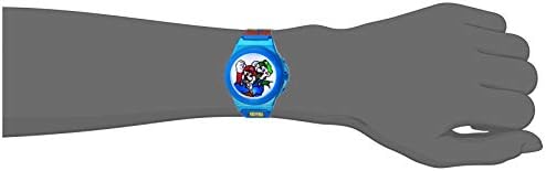 Accutime Kids Nintendo Super Mario Kart Luigi Bowser Digital LCD Quartz Relógio de pulso, Presente