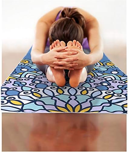 ASDFGH Secagem rápida Toalha de ioga quente de ioga, bolsos de canto Design Super Soft Yoga Mat Tootes Esportes Toalha de ioga Mate Free Carry Bag-D 73x27 polegadas