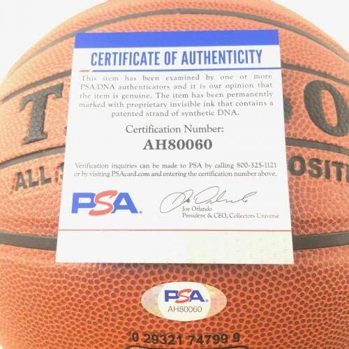 Andrew Bogut assinou Spalding Basketball PSA/DNA Warriors autografados - Basquete autografado