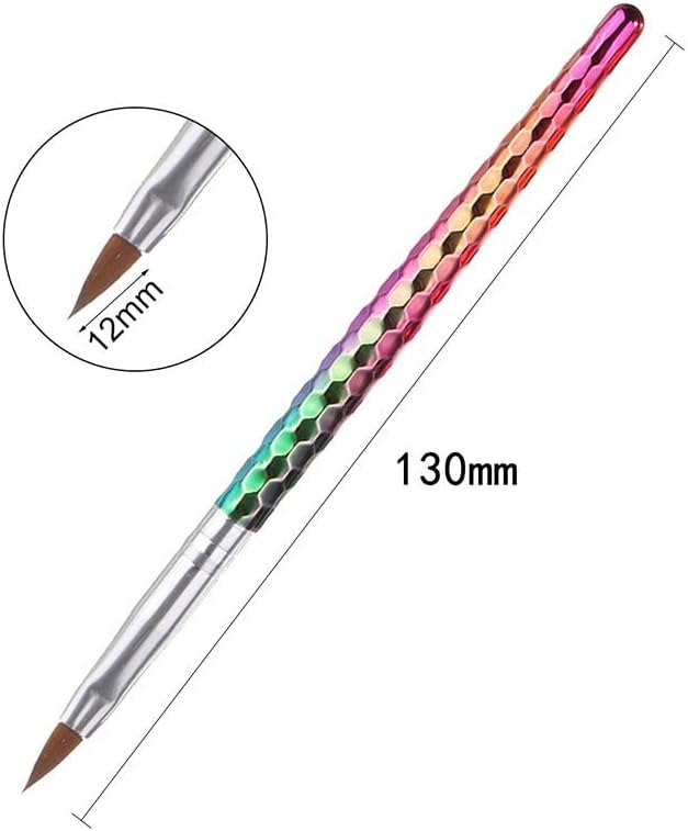 Sdfgh nova manicure gel pincel caneta colorida maçaneta colorida acrílica arte pintura de desenho