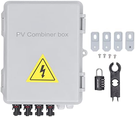 4 String Photovoltaic Combiner Box 15A Classificação de Fuse Corrente Caixa PV Combinadora PV Combiner