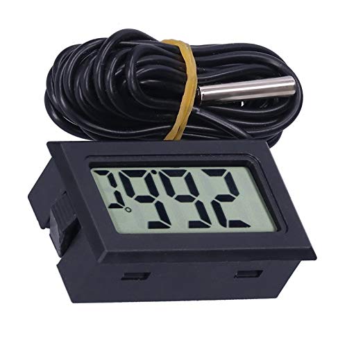 Medição de temperatura, tela LCD digital conectada para medição de temperatura