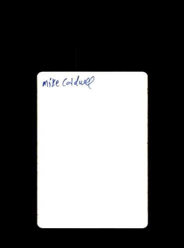 Mike Caldwell assinou o 4x5 Snaphot Photo de 1970 da 1970, Milwaukee Brewers