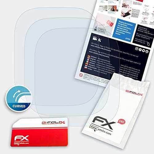 Protetor de tela Atfolix compatível com Amazfit GTS 4 Mini Protetor Film, Ultra Clear and Flex Screen Protection