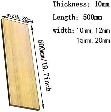 Z Crie design de placa de latão de latão lhela quadrada barra plana stick placa de cobre placa metal materiais
