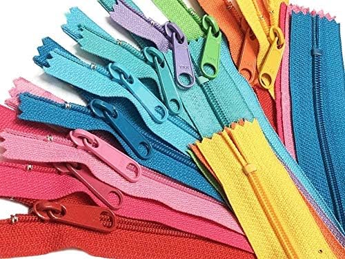 Zippers de bolsa YKK #4.5 com puxão extra -longa - Solicite suas próprias cores para sua variedade de zíper YKK - feita nos EUA -