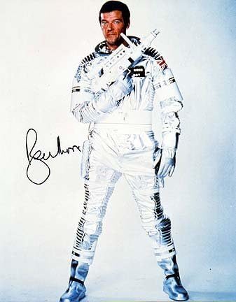 Roger Moore 11x14 Photo de celebridade masculina assinada pessoalmente