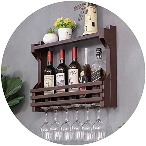Neochy Industrial Style Wine rack rack de parede de parede rack de garrafa de garrafa de cozinha barra de prateleira