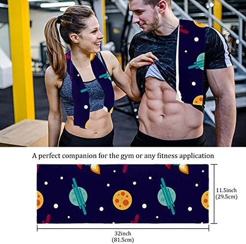 Microfiber Exercício Fitness Home Gyms Towels 2 Pack Sport Sweat Tootes macia Secagem rápida para o