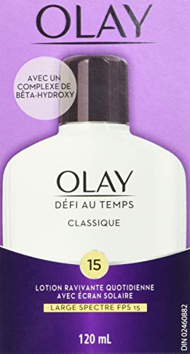 Face hidratante por Olay, Age Definindo Loção Classic Daily Renowal, com protetor solar, clássico, 4 onças