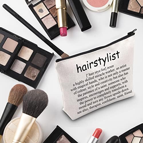 G2TUP Hairtytytys Presente Hairstylist Definição Bolsa de maquiagem cabeleireiro Cosmético Bolsa de esteticista Presente Crescor agradecimento