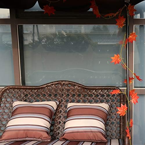 Aboofan 3pcs decoração ao ar livre janelas de bordo guirlandas de parede de natal colheita videira plantas realistas lareira laranja larga decoração decoração decorações de outono