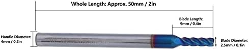 Acessórios para ferramentas de moagem, lâmina de moagem de revestimento de nano Hrc65 ° Alta dureza para acabamento