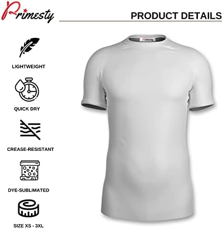 Primesty BJJ Jiu Jitsu Rash Guard-Camisa de compactação personalizada de manga curta para a manga