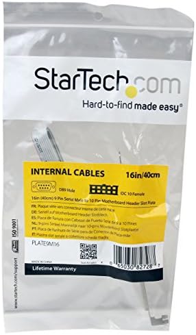 Startech.com 16in 9 pinos serial macho para 10 pinos placas de cabeceamento da placa -mãe - adaptador