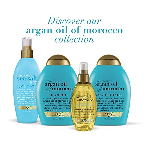 Óleo de Argan Ogx de Spray de sal marinho de textura de cabelos no Marrocos, Licença de Definição de